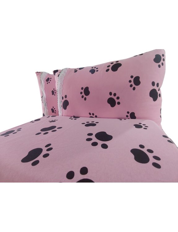 04 lencol malha casal estampado c elastico 02 porta travesseiros com ziper e lese